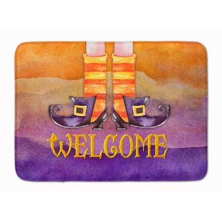 Carolines Treasures Halloween Welcome Witches Feet Machine Washable Memory Foam Mat BB7459RUG